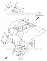REAR FENDER for Suzuki OZARK 160 2003