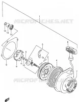 RECOIL STARTER (OPTIONAL) for Suzuki OZARK 160 2003