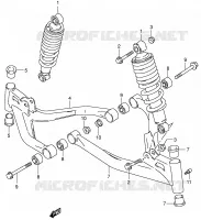 SUSPENSION ARM for Suzuki OZARK 160 2003