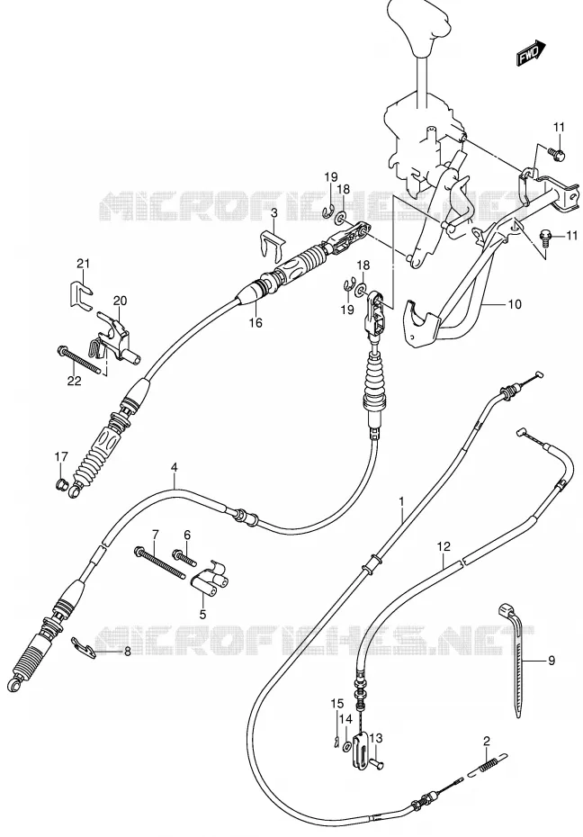 CABLES Suzuki QUAD 500 VINSON 2005  LT-F500FK5(P28/P33)