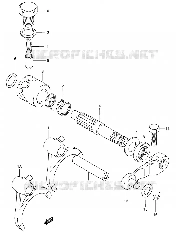 DIFFERENTIAL LOCK Suzuki QUAD 300 KINGQUAD 2002  LT-F300FK2(E3/E28)
