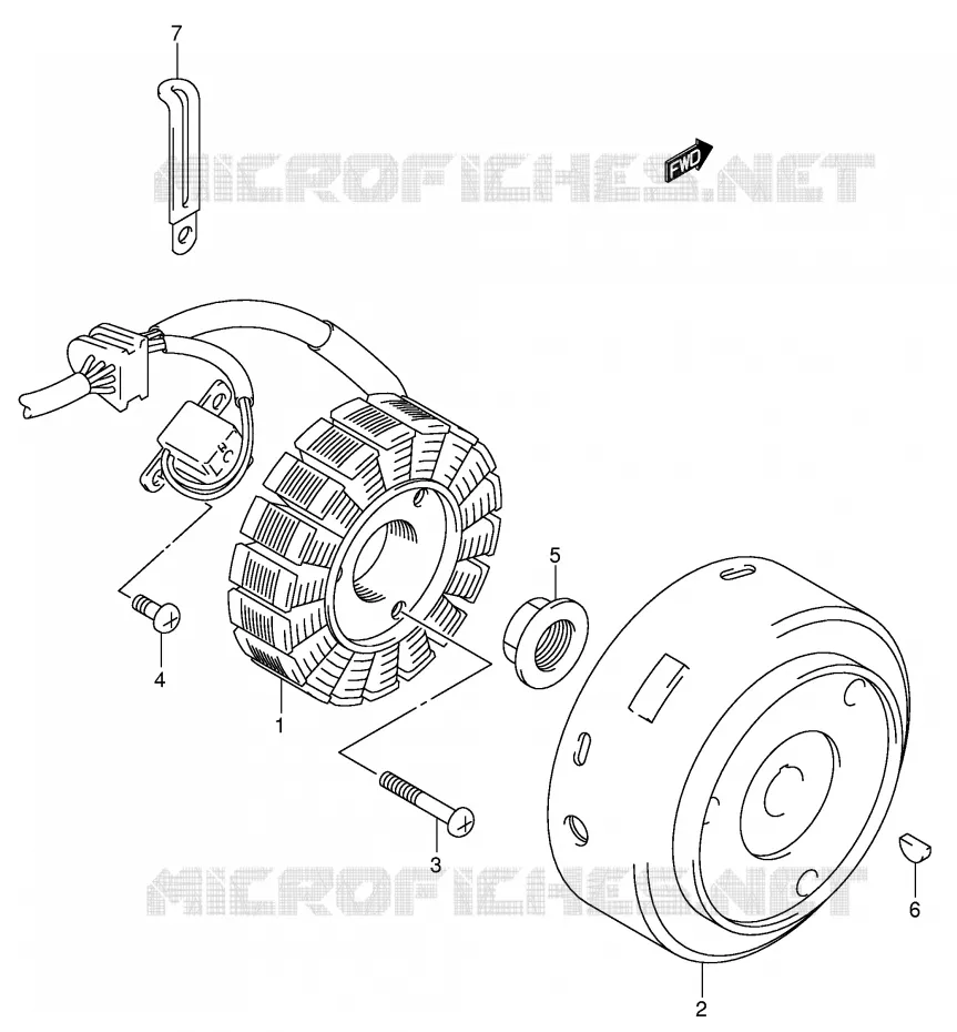 IGNITION Suzuki QUAD 160 OZARK 2007  LT-F160K7(P24)