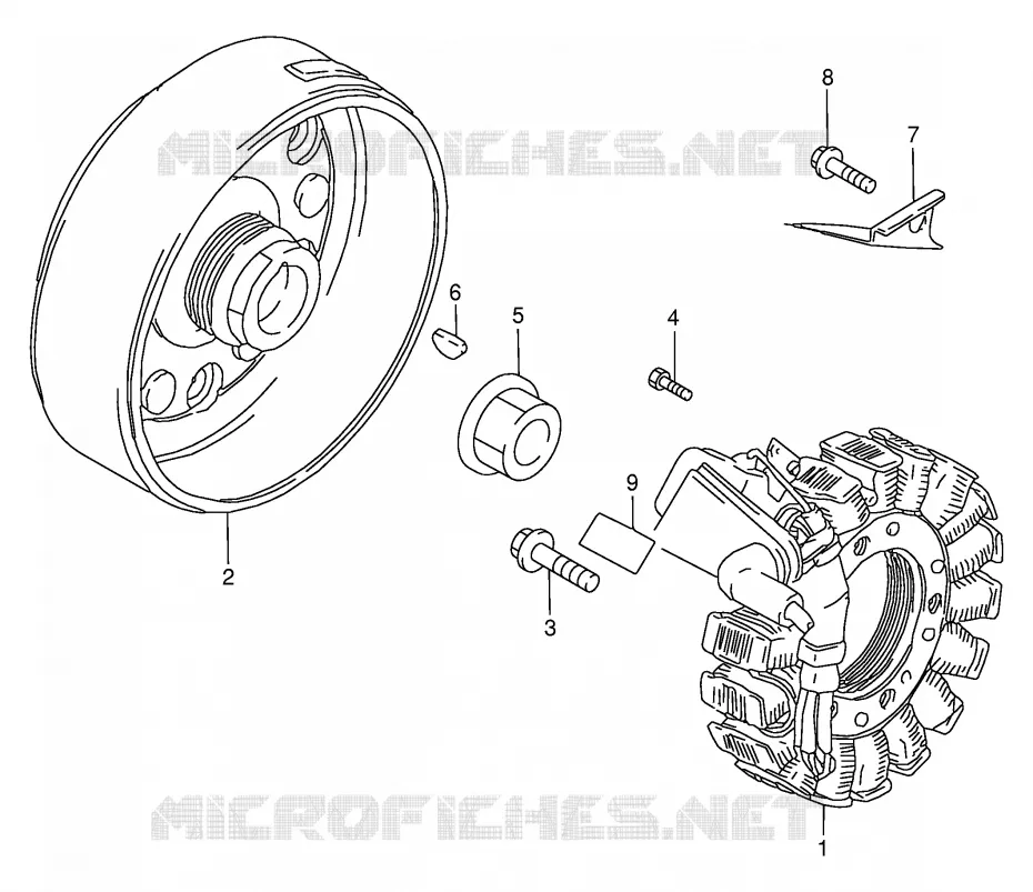 IGNITION Suzuki QUAD 250 OZARK 1999  LT-F250FX(E24)