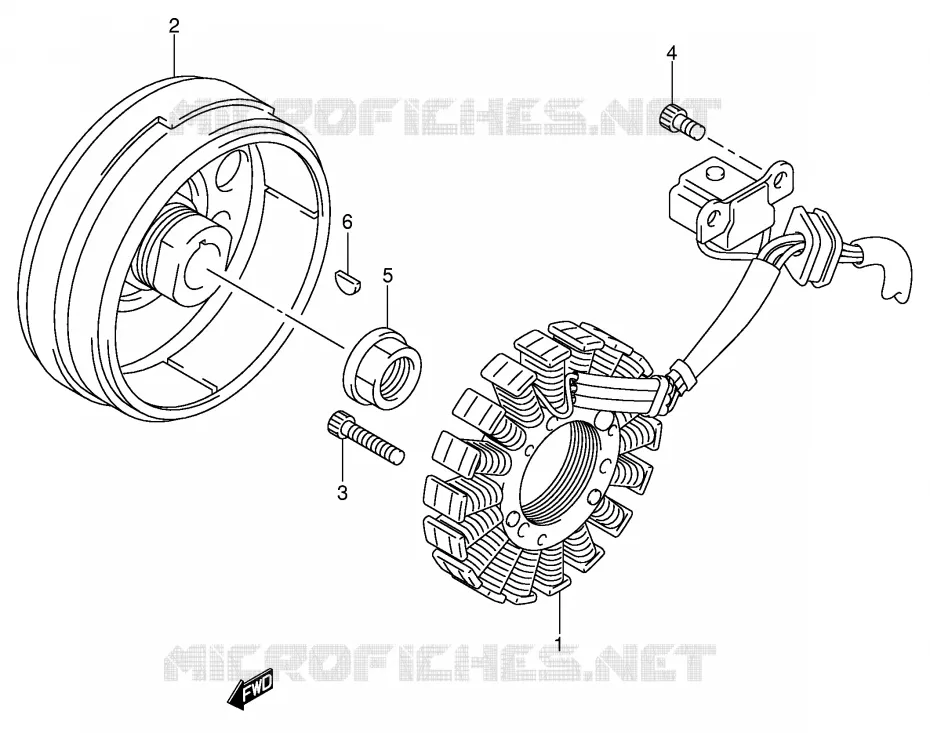 IGNITION Suzuki QUAD 250 OZARK 2003  LT-F250K3(E3/E28)