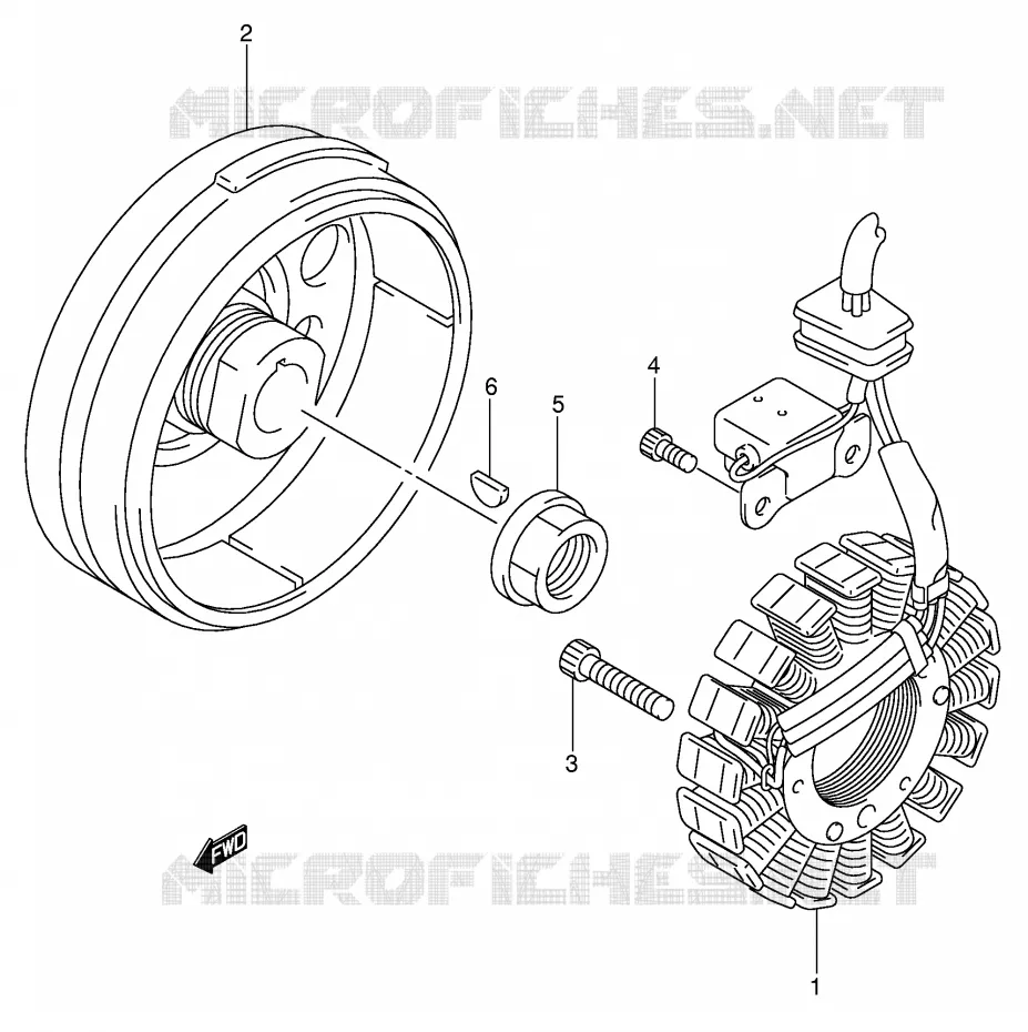 IGNITION Suzuki QUAD 250 QUADSPORT 2008  LT-Z250K8(E28/E33)