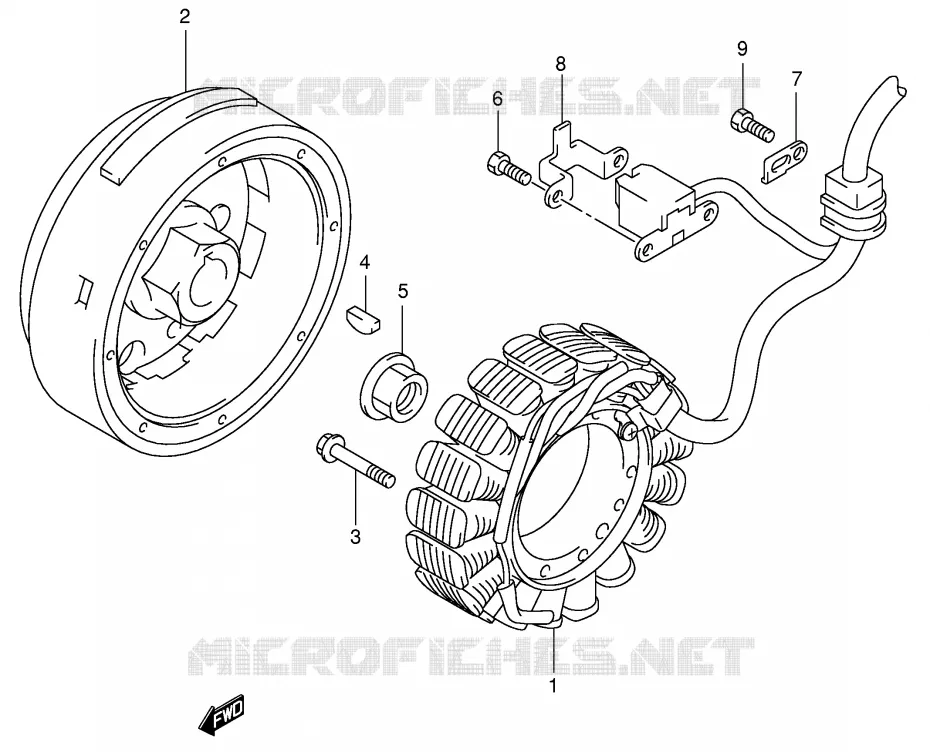 IGNITION Suzuki QUAD 500 KINGQUAD 2004  LT-A500FK4(P28/P33)