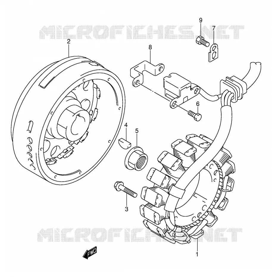IGNITION Suzuki QUAD 500 VINSON 2003  LT-F500FK3(E3/E28)