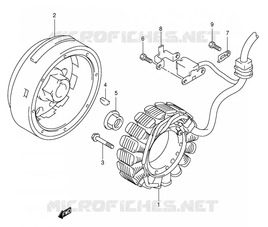 IGNITION Suzuki QUAD 500 VINSON 2004  LT-A500FK4(P24)
