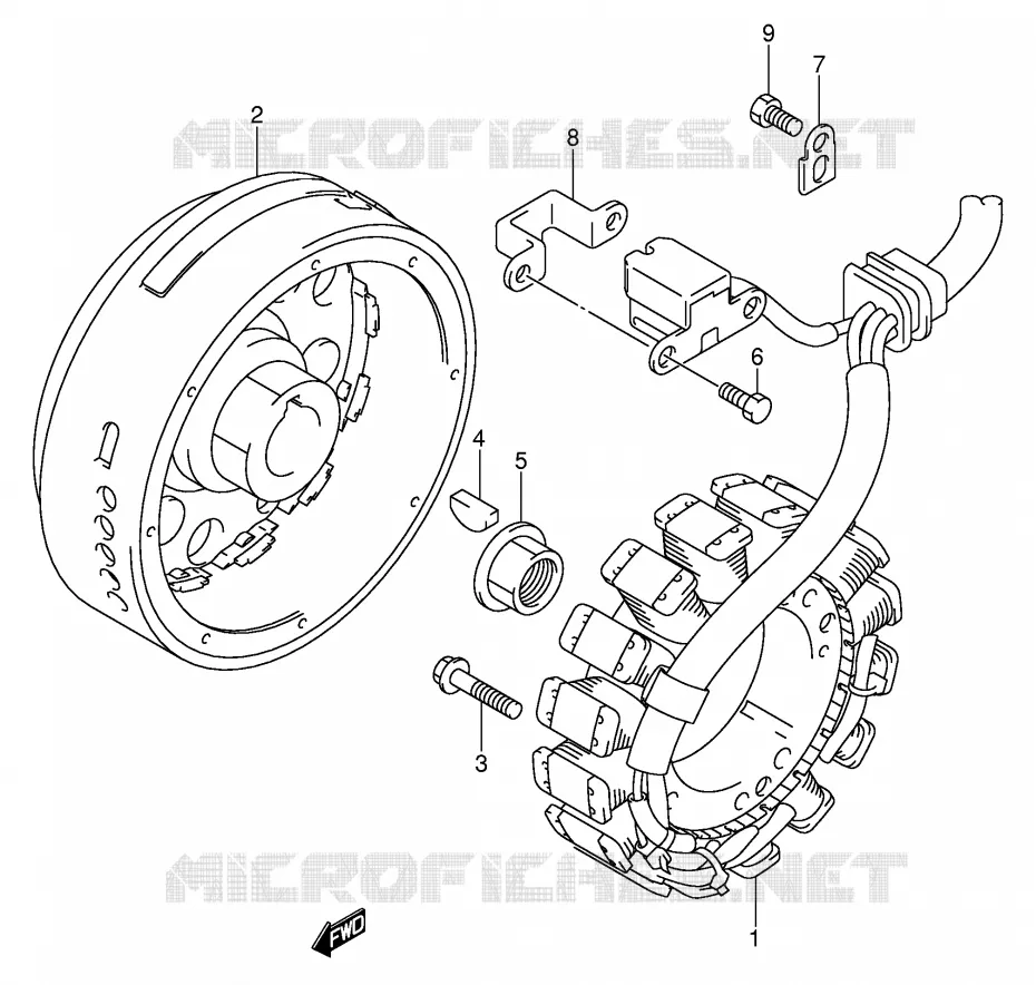 IGNITION Suzuki QUAD 500 VINSON 2006  LT-F500FK6(P28/P33)