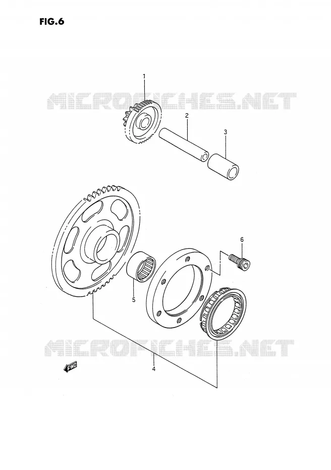 STARTER MOTOR CLUTCH Suzuki QUAD 250 OZARK 1993  LT-F250P(E2)
