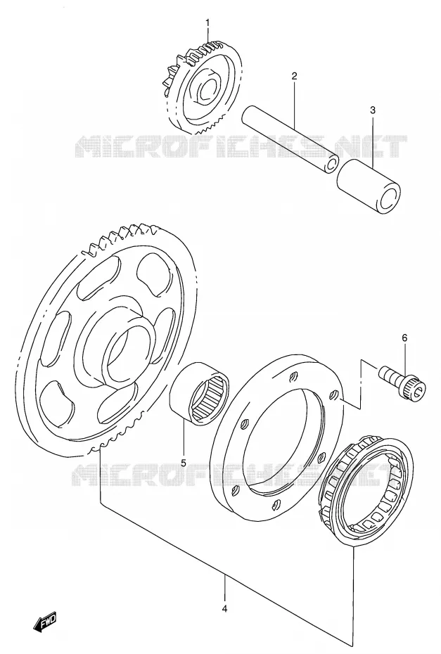STARTER MOTOR CLUTCH Suzuki QUAD 250 OZARK 2000  LT-F250Y(E24)