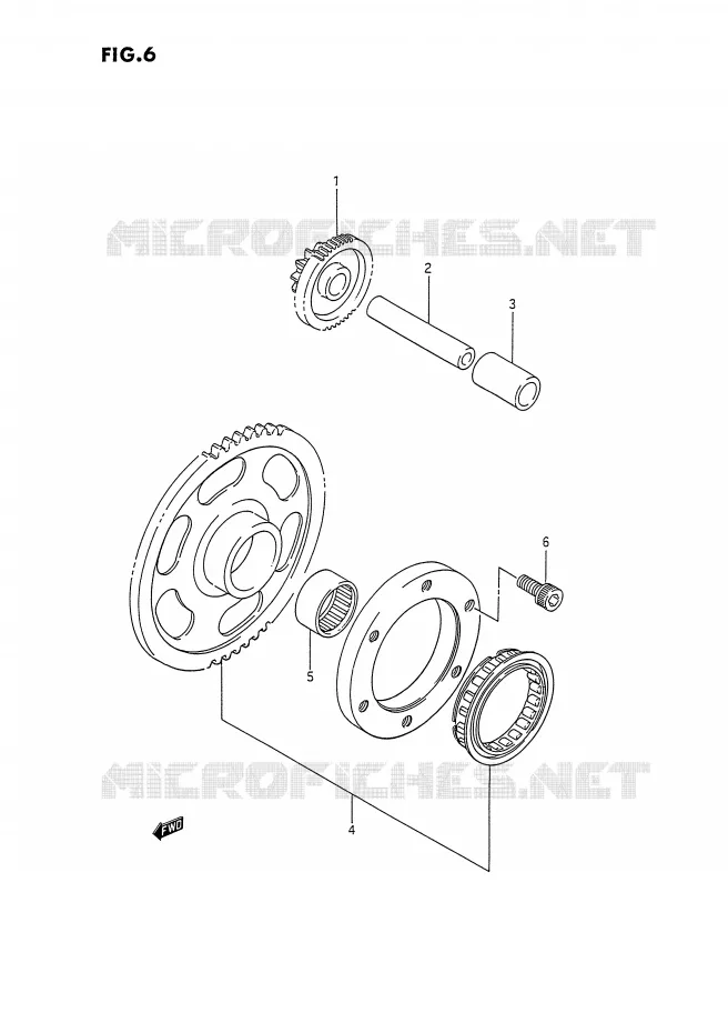 STARTER MOTOR CLUTCH Suzuki QUAD 300 KINGQUAD 1991  LT-F4WDXM(E2)