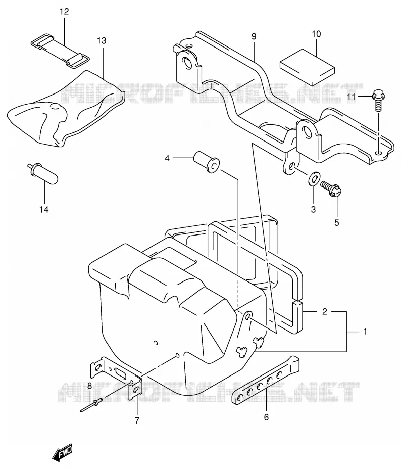 TOOL BOX Suzuki QUAD 400 EIGER 2003  LT-F400FK3(P24)