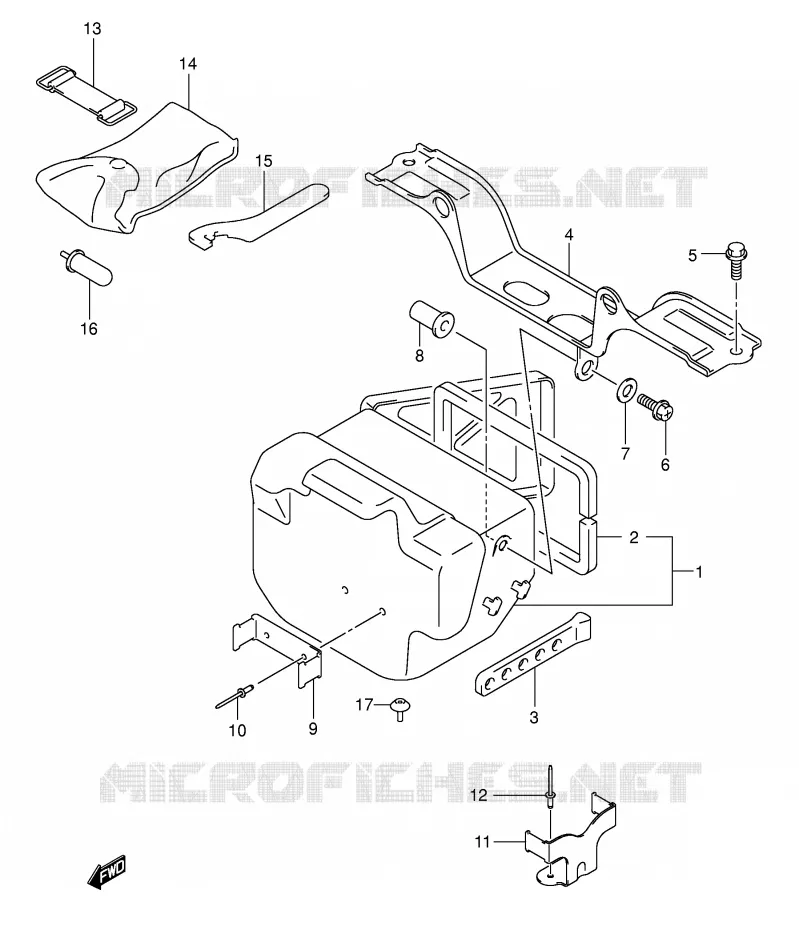 TOOL BOX Suzuki QUAD 500 VINSON 2007  LT-F500FK7(P24)