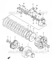 CLUTCH for Suzuki KINGQUAD 250 1996