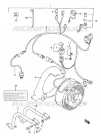COOLING FAN (OPTIONAL:E2) for Suzuki KINGQUAD 250 1996