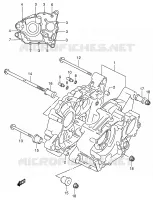 CRANKCASE for Suzuki OZARK 160 2003