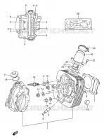 CYLINDER HEAD for Suzuki KINGQUAD 250 1996