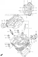 CYLINDER HEAD for Suzuki OZARK 160 2003