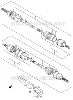 FRONT DRIVESHAFT for Suzuki KINGQUAD 700 2005