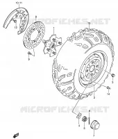 FRONT WHEEL for Suzuki KINGQUAD 700 2005
