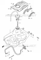 FUEL TANK for Suzuki KINGQUAD 250 1996