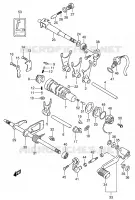 GEAR SHIFTING ASSY for Suzuki OZARK 160 2003