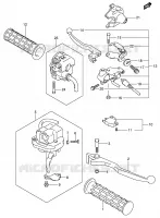 LEVERS   HANDGRIPS for Suzuki KINGQUAD 700 2005