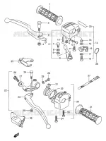 LEVERS   HANDGRIPS for Suzuki KINGQUAD 250 1996