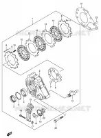 REAR BRAKE ASSY for Suzuki KINGQUAD 700 2005