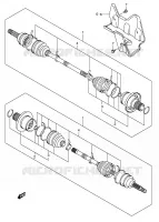 REAR DRIVE SHAFT for Suzuki KINGQUAD 700 2005