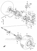 REAR WHEEL for Suzuki OZARK 160 2003