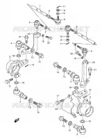 STEERING LINKAGE   HUB for Suzuki KINGQUAD 250 1996