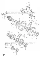 TRANSMISSION (2) for Suzuki KINGQUAD 250 1996