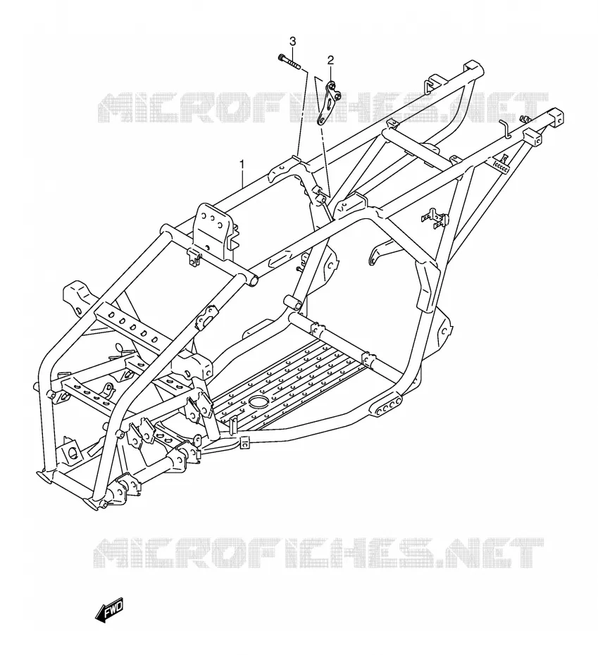 FRAME Suzuki QUAD 250 OZARK 2002  LT-F250K2(E17)