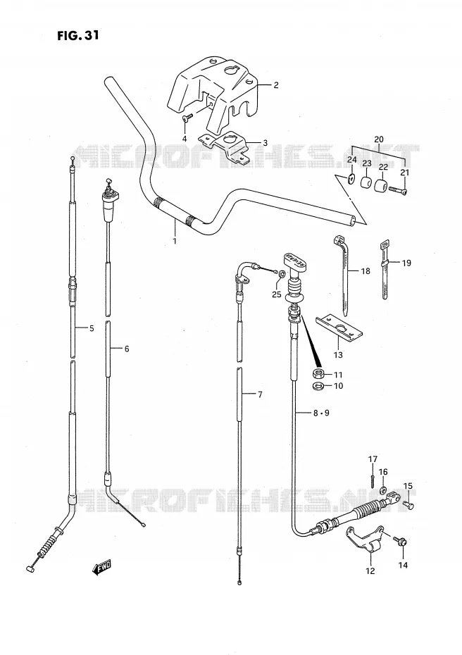 HANDLEBAR Suzuki QUAD 160 OZARK 1995  LT-F160S(P2)