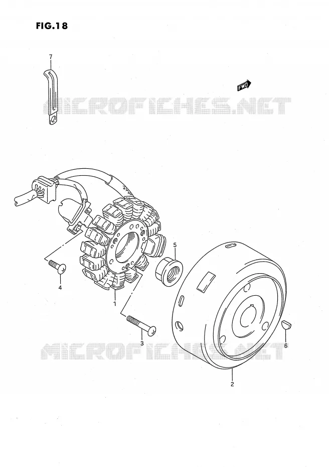 IGNITION Suzuki QUAD 160 OZARK 1993  LT-F160P(P28)