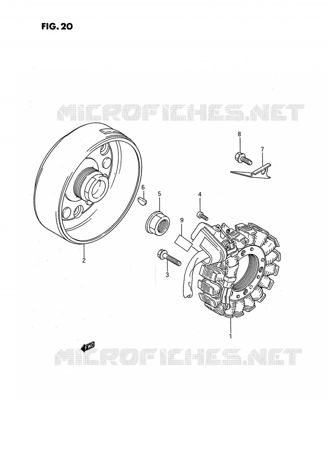 IGNITION Suzuki QUAD 250 OZARK 1990  LT-F250L(E3)