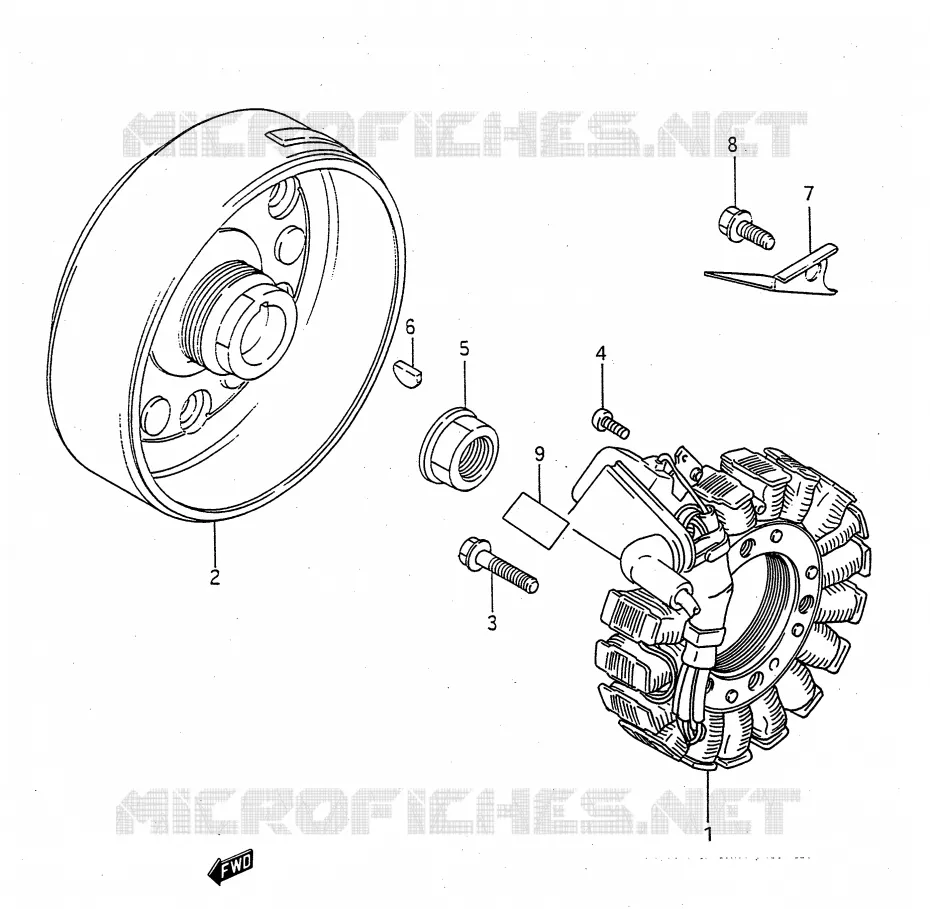IGNITION Suzuki QUAD 300 KINGQUAD 1995  LT-F4WDXS(E28)