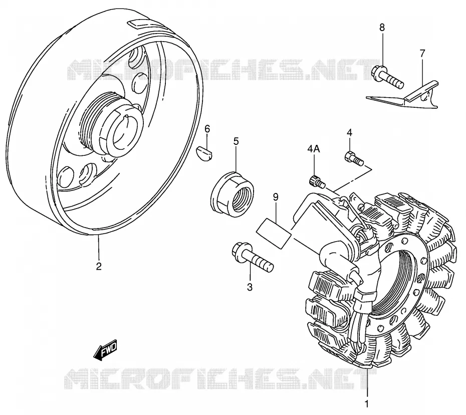 IGNITION Suzuki QUAD 300 KINGQUAD 2004  LT-F300FK4(E3/E28)