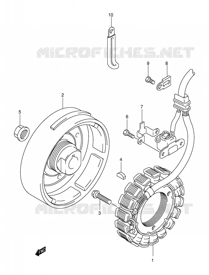 IGNITION Suzuki QUAD 400 EIGER 2004  LT-A400FK4(P3/P28)