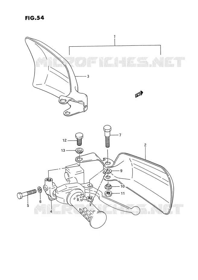 KNUCKLE COVERS (OPIONAL) Suzuki QUAD 300 KINGQUAD 1995  LT-F4WDXS(E2)
