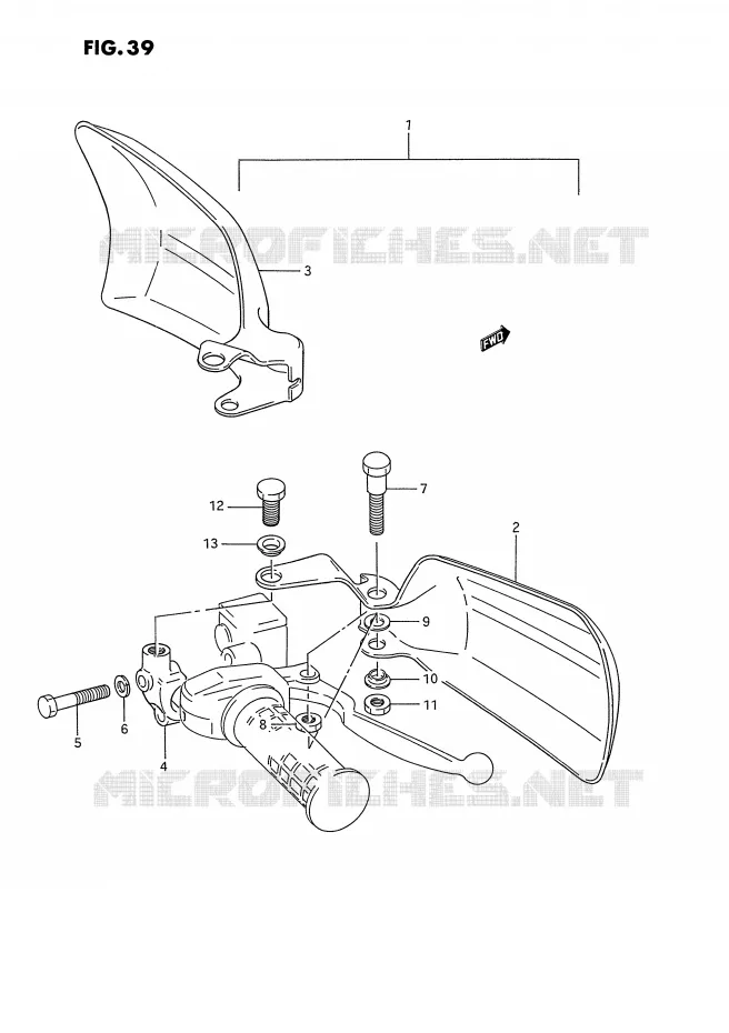 KNUCKLE COVERS (OPTIONAL) Suzuki QUAD 250 OZARK 1992  LT-F250N(E28)