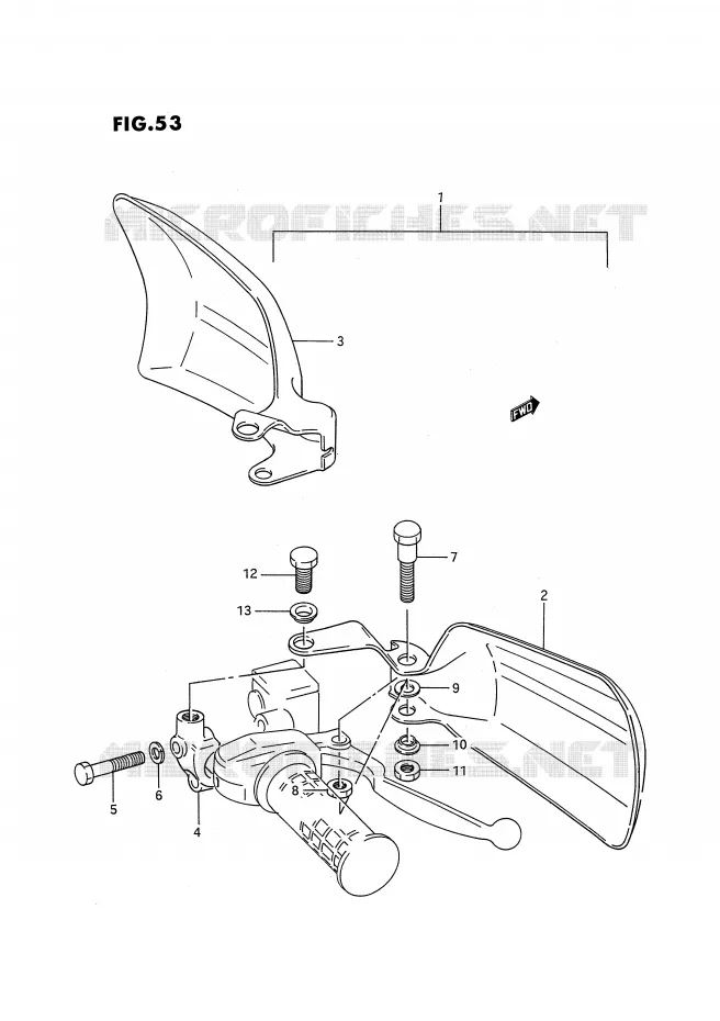 KNUCKLE COVERS (OPTIONAL) Suzuki QUAD 300 KINGQUAD 1993  LT-F4WDXP(E28)