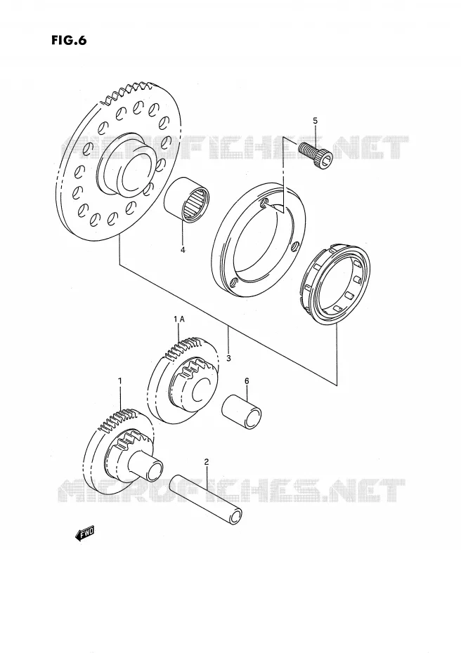STARTER MOTOR CLUTCH Suzuki QUAD 160 OZARK 1992  LT-F160N(P2)