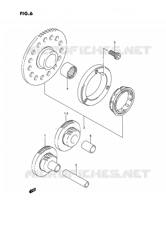 STARTER MOTOR CLUTCH Suzuki QUAD 160 OZARK 1993  LT-F160P(P3)