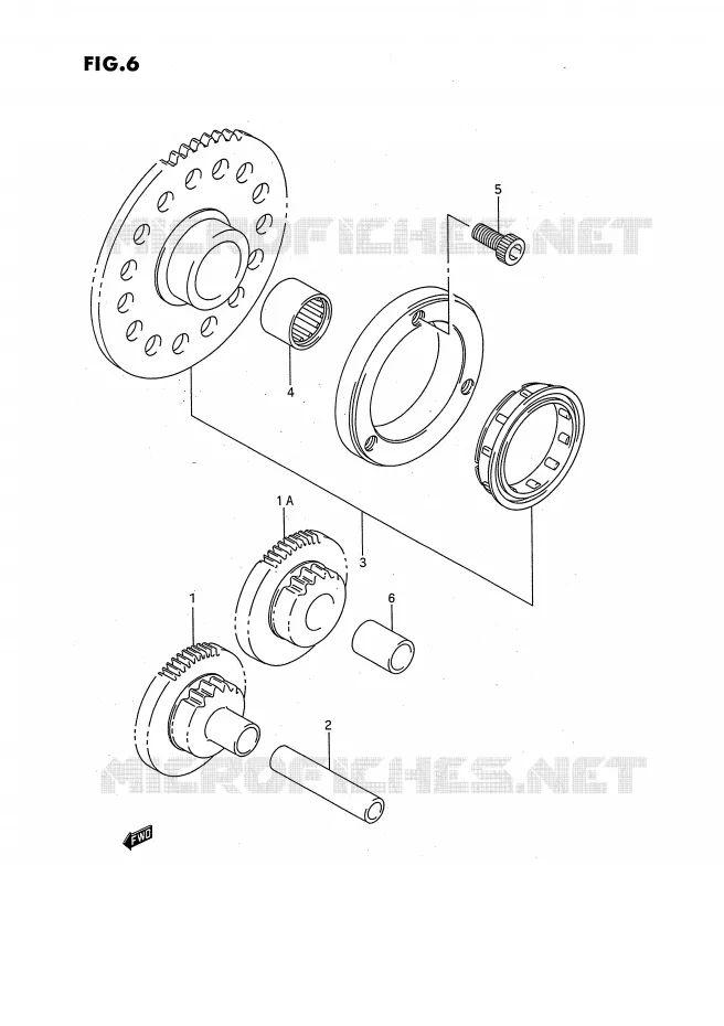 STARTER MOTOR CLUTCH Suzuki QUAD 160 OZARK 1996  LT-F160T(P28)