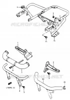 FOOTREST for Suzuki QUADRACER 500 1990