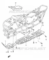 FRAME for Suzuki KINGQUAD 250 1996