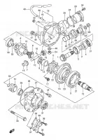 FRONT FINAL GEAR for Suzuki KINGQUAD 250 1996